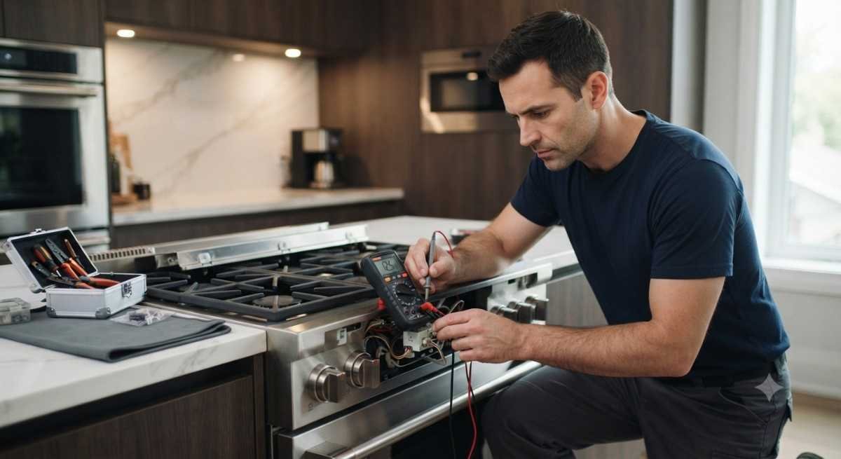 Kutchina cooking range auto ignition repair service technician fixing spark module
