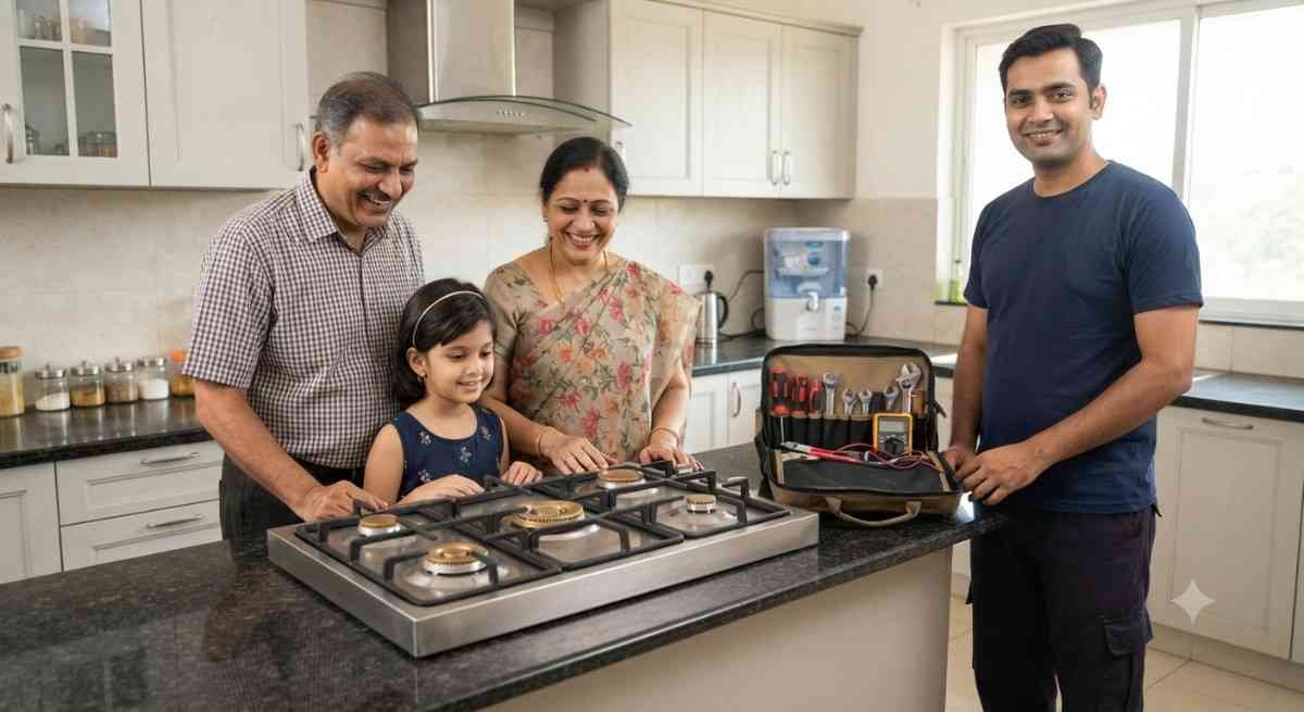 Kutchina repair customer satisfaction after gas stove repair service
