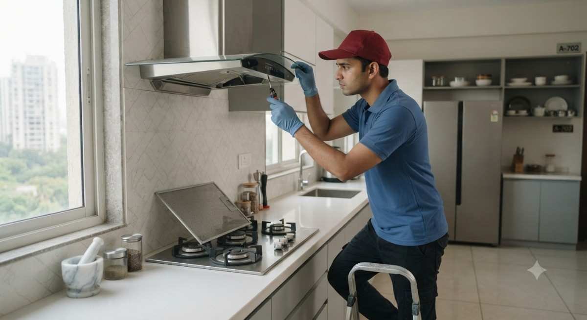 Independent Kutchina Appliance Repair Service Navi Mumbai technician visiting a customer's home for appliance repair