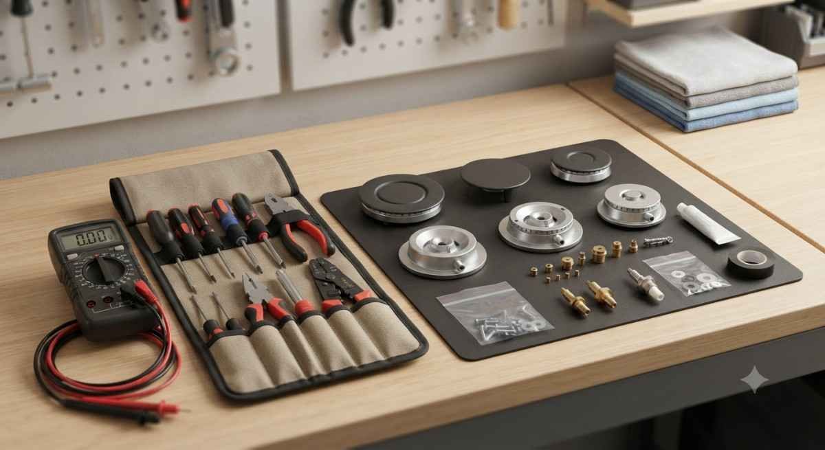 Quality spare parts and professional tools used for Kutchina repairs