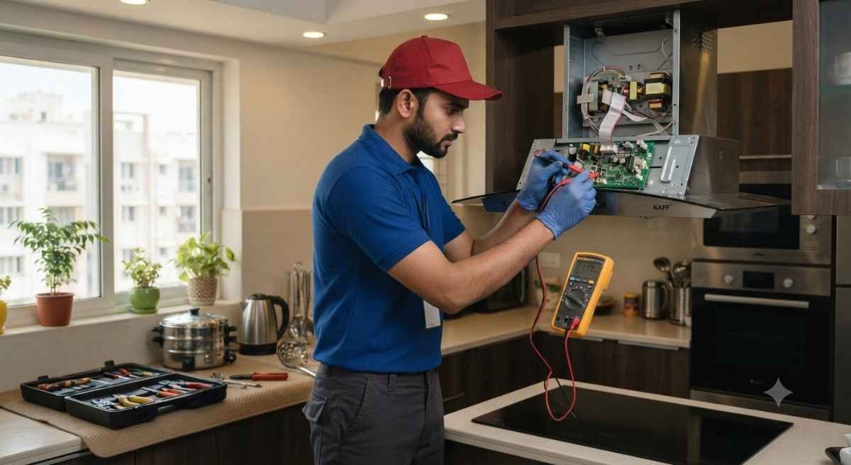 Kutchina appliance inspection at a home in Chennai