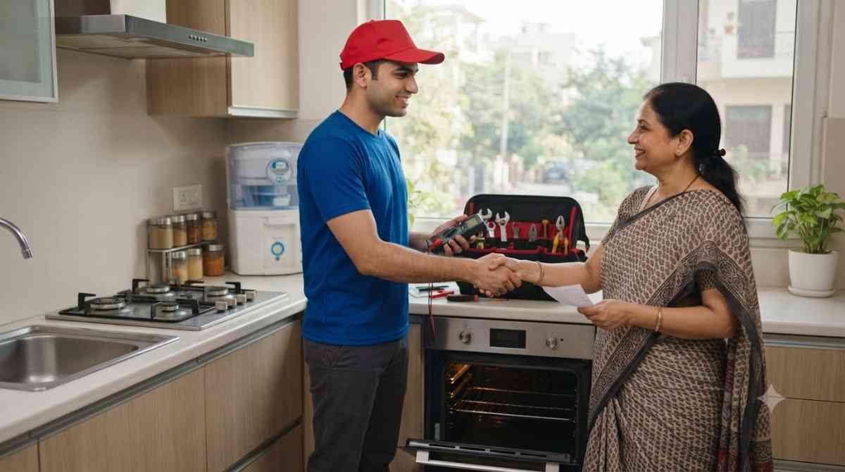 Kutchina appliance repair service completed for a customer in Delhi