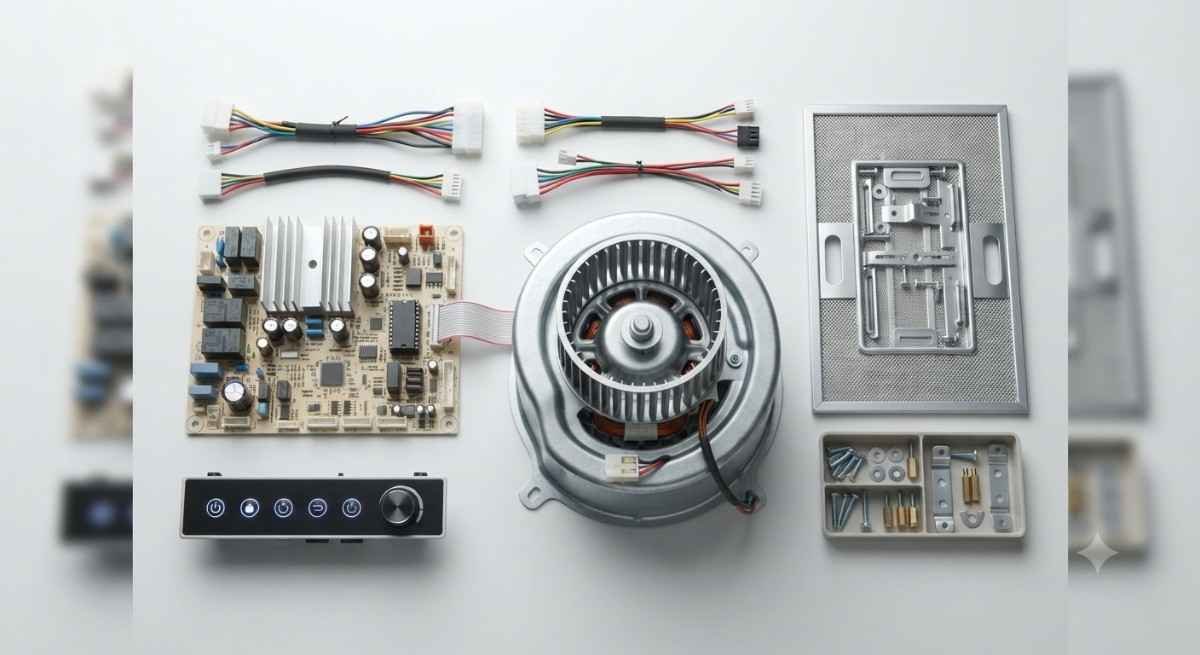 Genuine Kutchina chimney spare parts used for repairs in Andheri