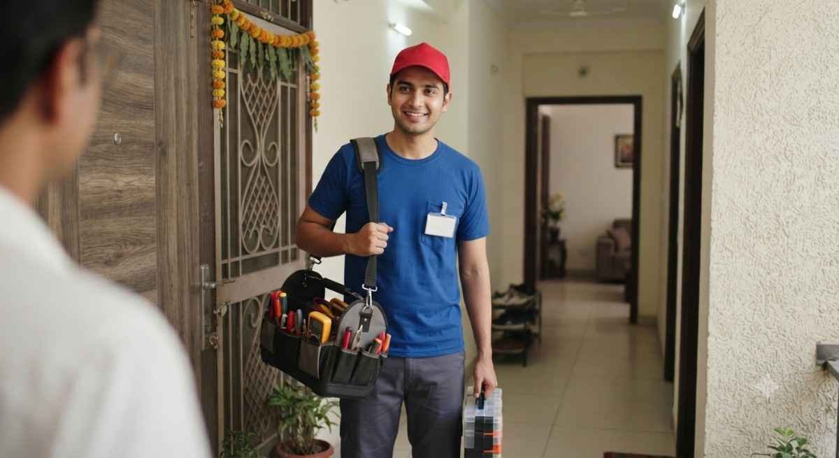 Kutchina doorstep service at a home in Delhi